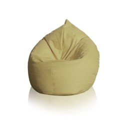 Pouffy Pouf poire - Pacha XXL - 80cm x 130cm - Beige - Garantie 1 an 