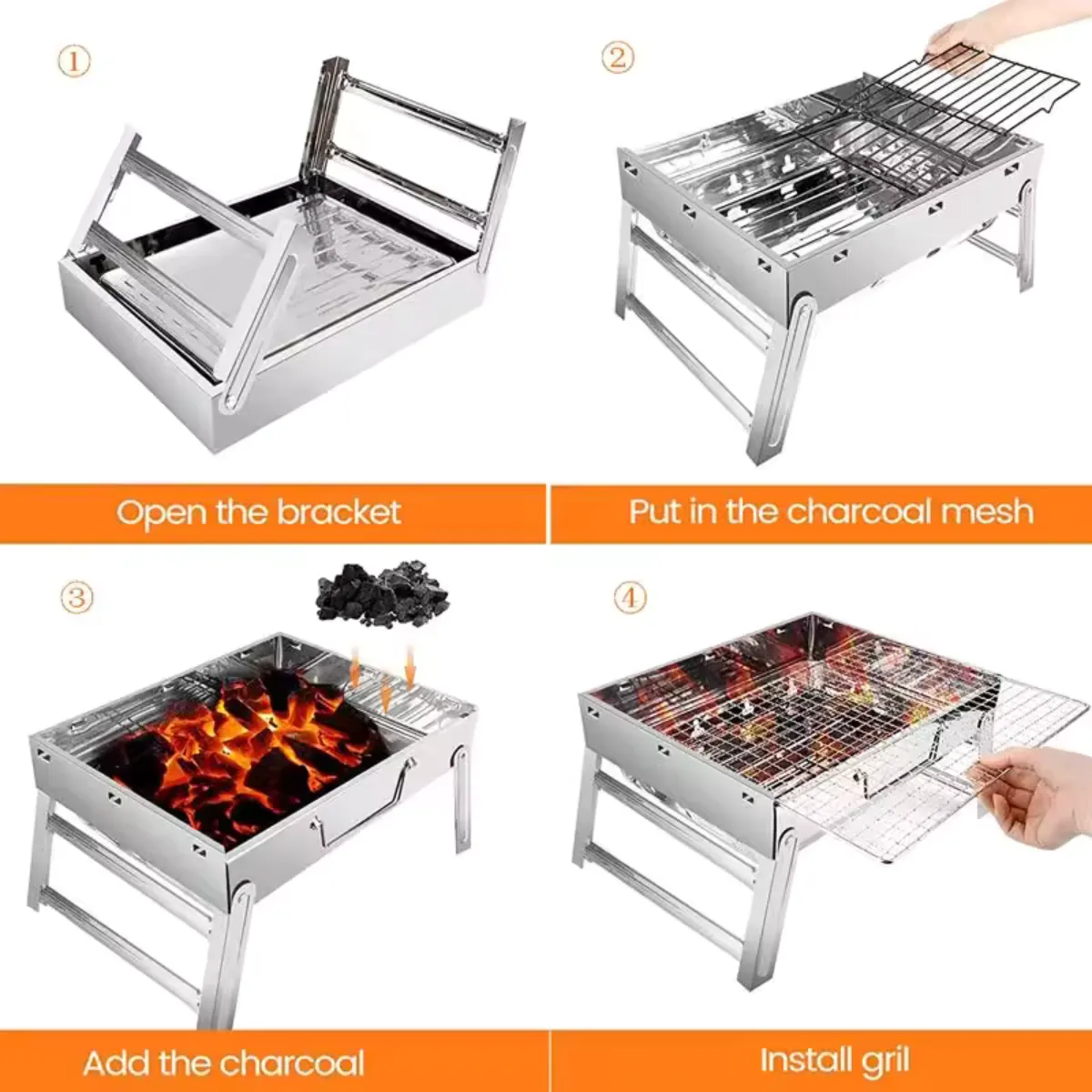 Barbecue en acier inoxydable