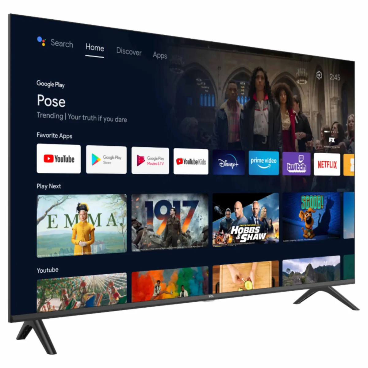 TV TCL 55'' SMART ANDROID P735 GOOGLE UHD 4K